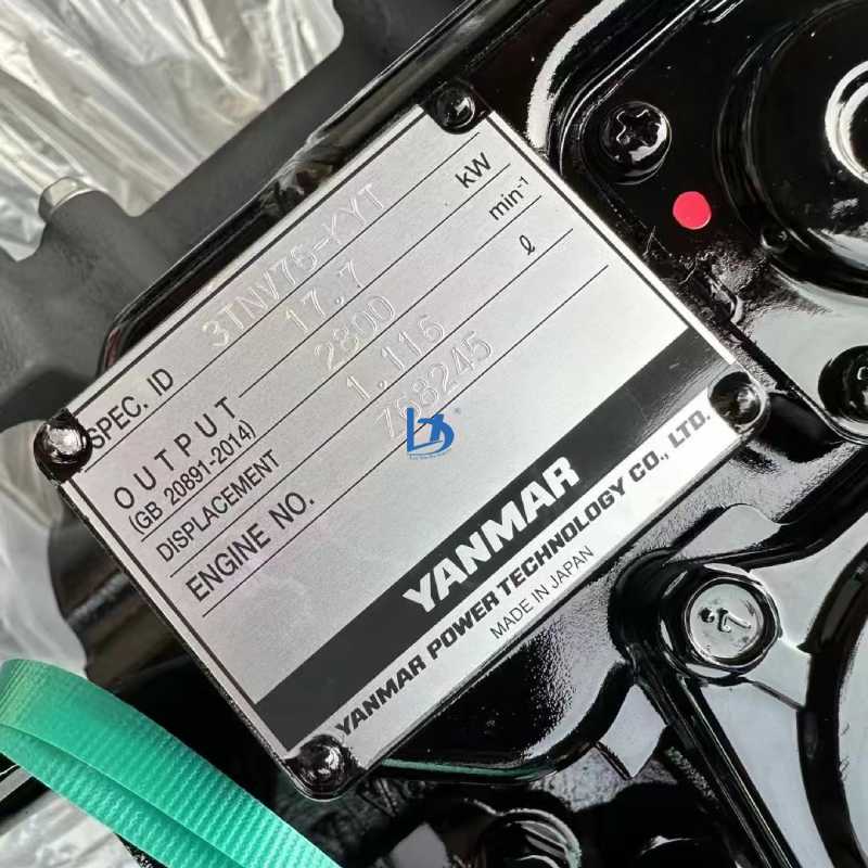 Excavator 3TNV76 engine 3TNV76 diesel engine 17.7kw 2800 RPM